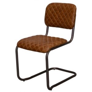 ART-STYLE Židle Sonam, hnědá vintage kůže
