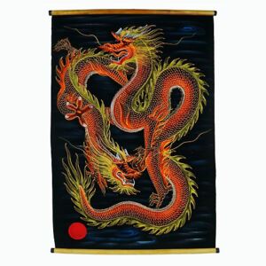 Thajsko Závěsná textilní dekorace - Čínský drak