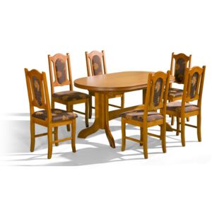 Jídelní set VALENTINO stůl a 6x židle