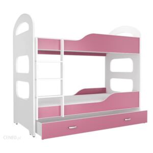 Patrová postel DOMINIK s úložným prostorem (různé barvy), Růžová