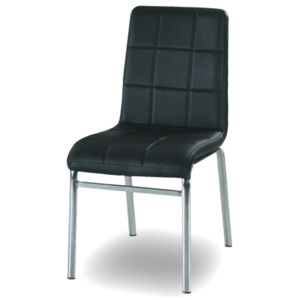 Jídelní židle v jednoduchém moderním provedení černá DOROTY NEW