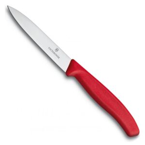 Nůž na zeleninu SWISS CLASSIC 10 cm červený - Victorinox