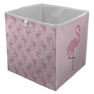 Home barevný úložný box s plameňáky Butter Kings Amazing Flamingos