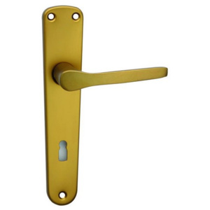 Cobra Kování MONET (hliník) Provedení: BB - klika/klika s otvorem pro pokojový klíč, Rozteč: 90 mm, Povrch (elox): Bronzový (F4)