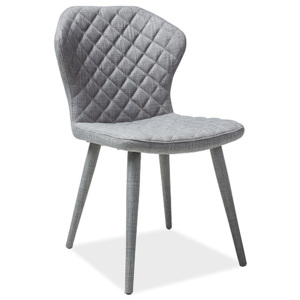 Čalouněná židle MEGAN, 87x50x43, šedá tap.80