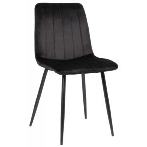 BHM Germany Jídelní židle Dijon, samet, černá černá