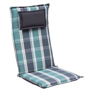 Blumfeldt Donau, čalouněná podložka, podložka na židli, podložka na vyšší polohovací křeslo, na zahradní židli, polyester, 50 × 120 × 6 cm
