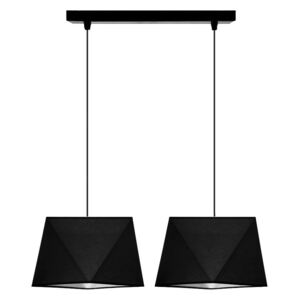 Moderní závěsné osvětlení na lanku DIJAMO, 2xE27, 60W, černé