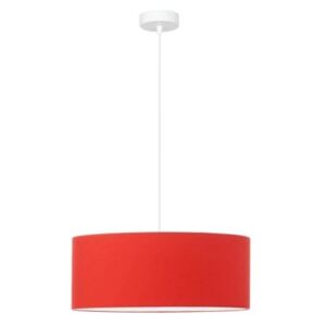 Moderní závěsné svítidlo TRECK, 1xE27, 60W, červené, průměr 40 cm