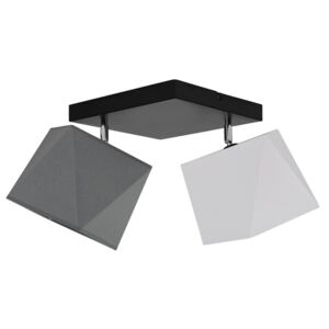 Moderní stropní osvětlení DIJAMO, 2xE27, 60W, šedé, bílé