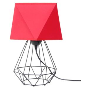 Moderní stolní lampa DIJAMO, 1xE27, 60W, červená