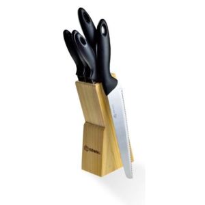 EDENBERG EB-921 6dílná sada nožů, dřevěný stojan černá