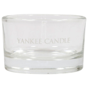 Svícen skleněný Yankee Candle Roly Poly, na čajovou svíčku, čirý