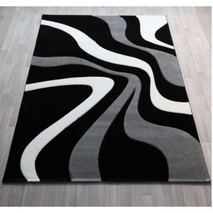 MERINOS Kusový černý koberec Diamond 760/90-Black Rozměry: 200 x 290