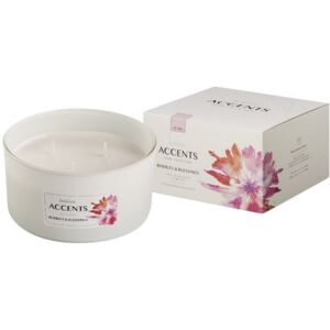 Bolsius ACCENTS tři knoty svíčka ve skle 75x137/ Bubbles & Blessings vonná svíčka