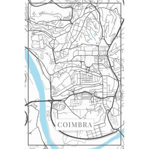 Mapa Coimbra white