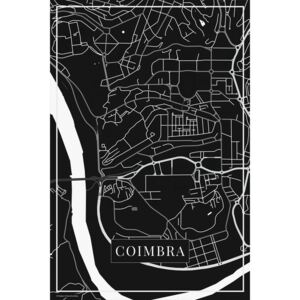 Mapa Coimbra black
