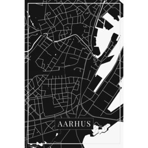 Mapa Aarhus black
