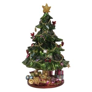 Clayre & Eef - Music box christmas tree ? 14*23 cm 6PR2846