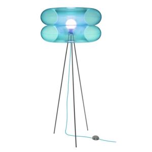 Puff Buff Big Sky, nafukovací modrá stojací lampa, 1x20W E27, výška 170cm