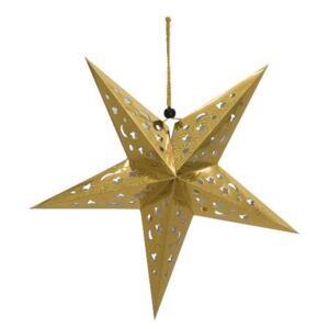Star Lantern, papírová hvězda 50cm, zlatá