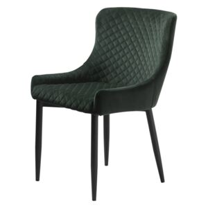 Designová židle Hallie zelený samet
