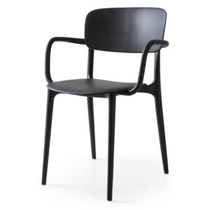 Calligaris Židle Liberty Barva konstrukce / Provedení: s područkami, Barva sedáku: matná bílá