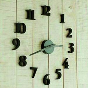 Moderní nalepovací hodiny číselko černé