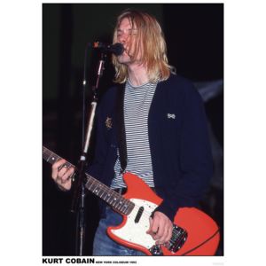 Plakát, Obraz - Kurt Cobain / Nirvana - New York Coliseum 1993, (59,4 x 84 cm)