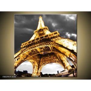 Obraz osvětlené Eiffelovy věže (F002997F3030)