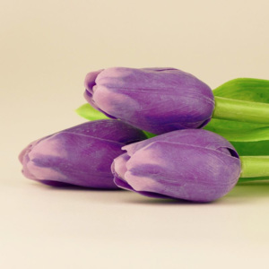 Francouzský umělý tulipán č. 23- fialový, 40 cm