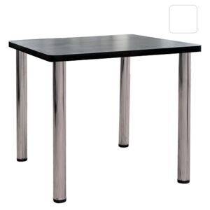 Levný jídelní stůl 80 x 80 cm čtverec rovné nohy Oblé