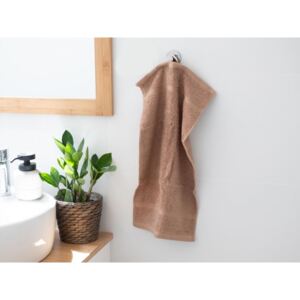 MKLuzkoviny.cz Malý froté ručník 30 × 50 cm ‒ Panama světle hnědý