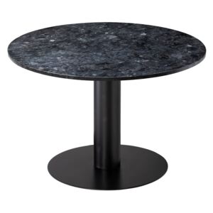 Černý mramorový kulatý jídelní stůl RGE Pepo