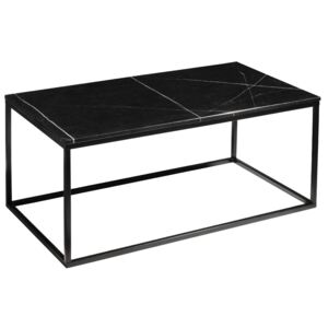 Černý mramorový konferenční stolek RGE Accent s černou podnoží 110 cm