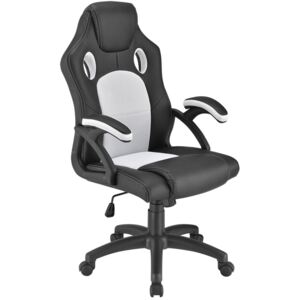 Juskys - Kancelářská židle Montreal - černo / bílá