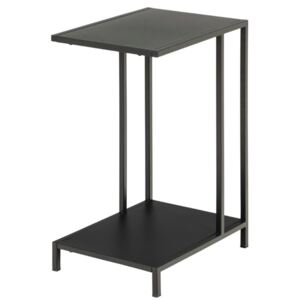 SCANDI Černý kovový odkládací stolek Renna 30 x 40 cm