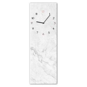 Styler Skleněné nástěnné hodiny - Marble | Rozměry: 20x60 cm