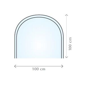 Amirro Ochranné sklo FIREGLASS čiré 8 mm, 100 x 100 cm částečná fazeta 10mm, tvrzené (ESG), baleno do kartonu 000-565