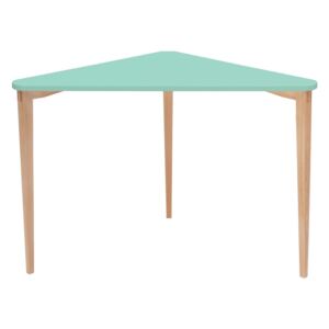 Ragaba Rohový psací/konzolový stolek Lavito, 114x85x75 cm, mátová/přírodní