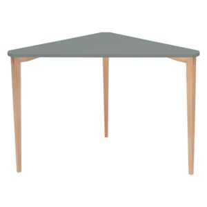 Ragaba Rohový psací/konzolový stolek Lavito, 114x85x75 cm, tmavě šedá/přírodní