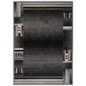 Kusový koberec PP Bond černý 2, Velikosti 120x170cm
