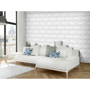 3D tapeta Bílá zeď (350x245 cm) - Murando DeLuxe