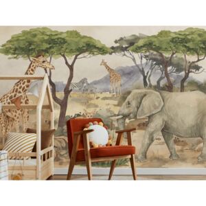 ELIS DESIGN Tapeta Safari zvířátka rozměry: výška 250 cm