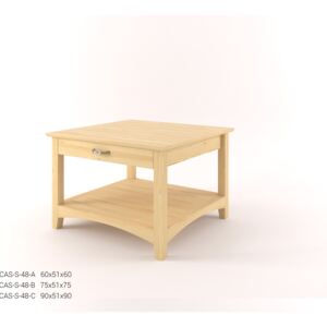 Stylový konferenční stůl se zásuvkou CASTELLO S48 - Borovice