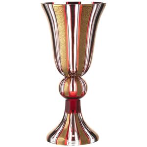 Váza Romance zlato, barva rubín, výška 505 mm
