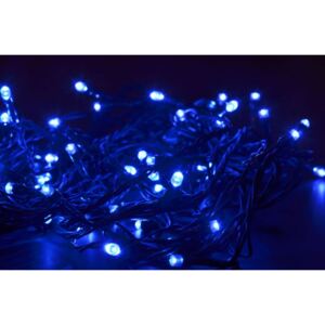 ACA DECOR LED vánoční světelný řetez, 1,5x10m, modrá barva, IP44, 100 LED