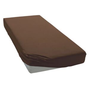 Jersey prostěradlo Čokoládové BedTex Rozměr: 180x200 cm