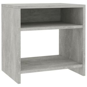 Noční stolek betonově šedý 40 x 30 x 40 cm dřevotříska