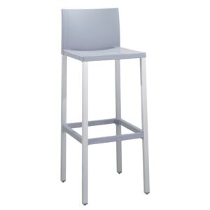 GABER - Barová židle LIBERTY - vysoká, šedá/hliník